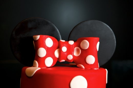 Minnie Mouse wedding cake topper Minnie Mouse inspired wedding cake topper